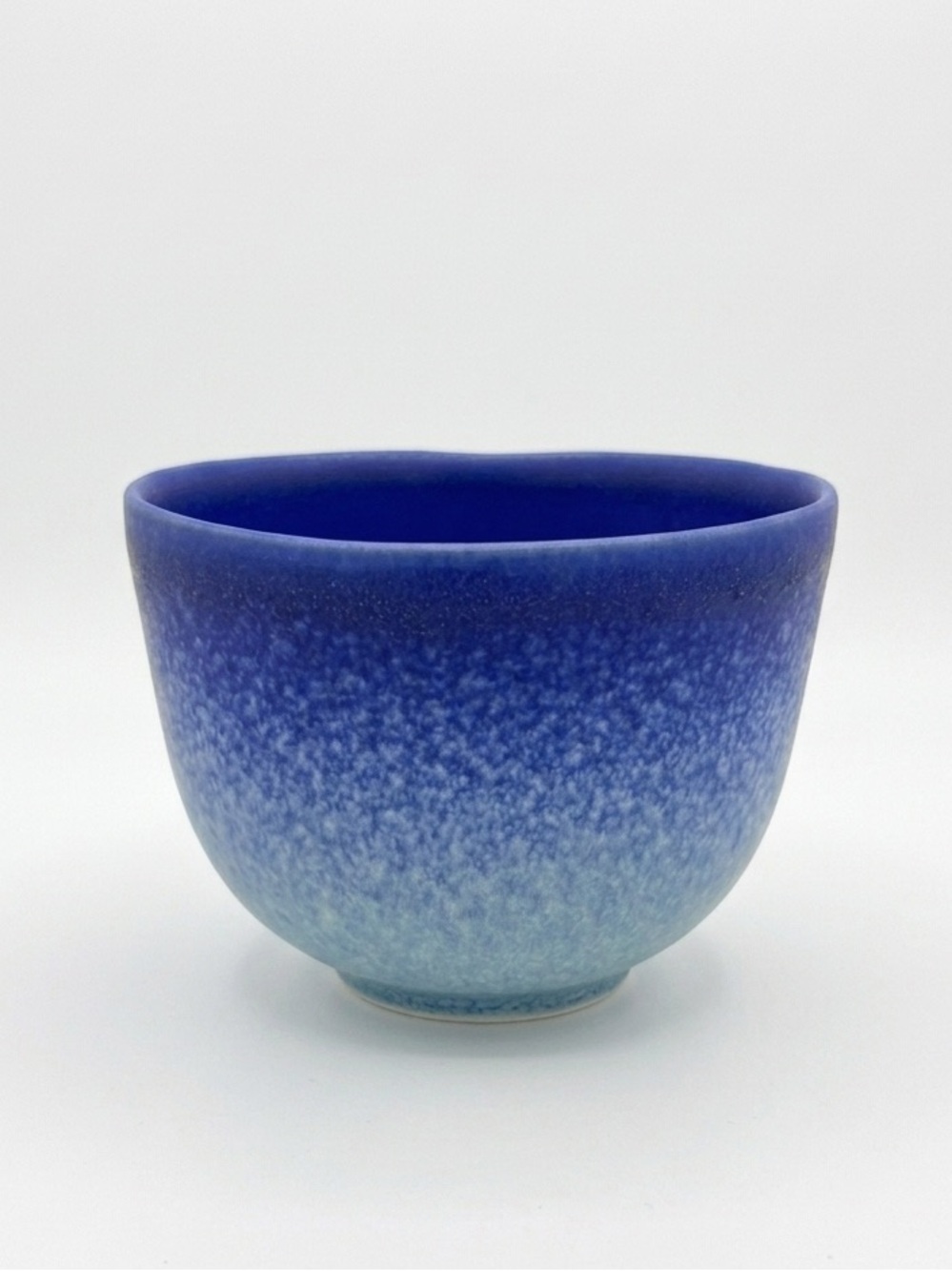 Anthropologie Dalila Ombre Bowl Azure Blue Stoneware Earthenware Speckled